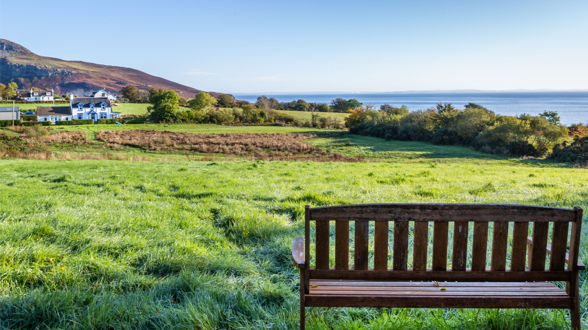View from top of hill Ashlea Magic (Red Squirrel Cottage), Kings Cross, Whiting Bay