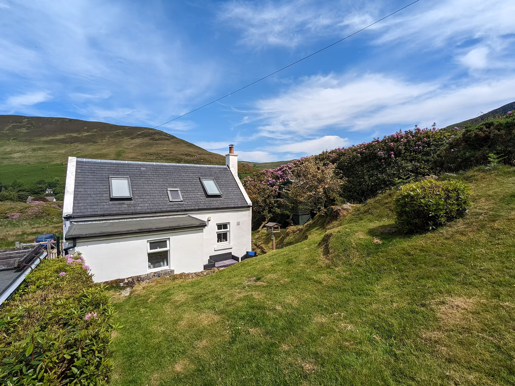 External rear view Lochdean Cottage, Lochranza