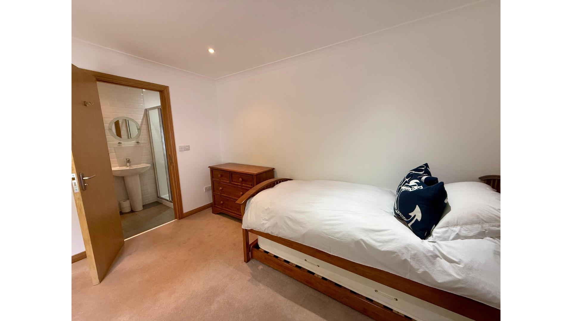 Bedroom 3 and ensuite 1, The Paddock, Brodick
